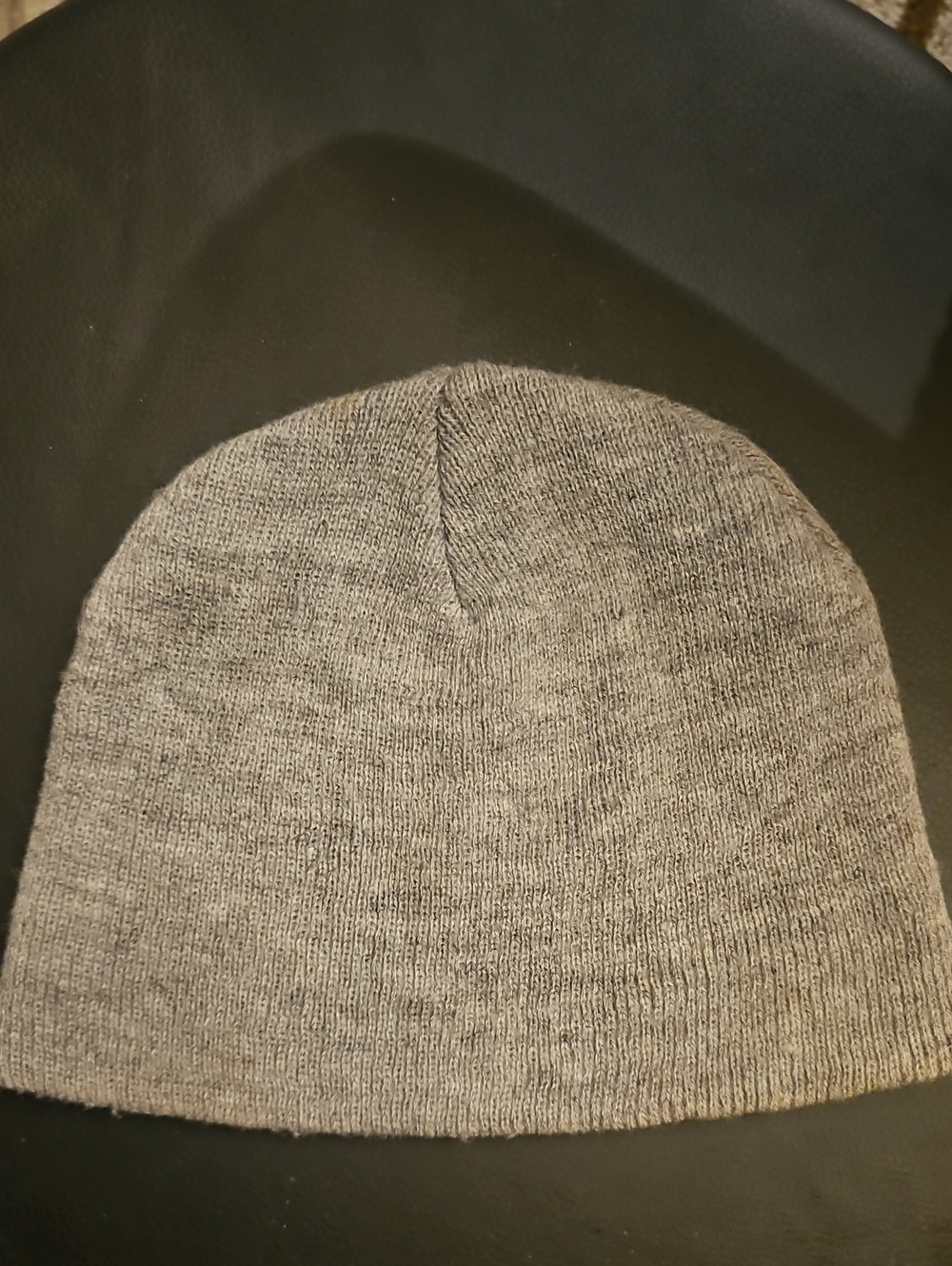 Men's Neutral Gray Knit Beanie - Everyday Warmth